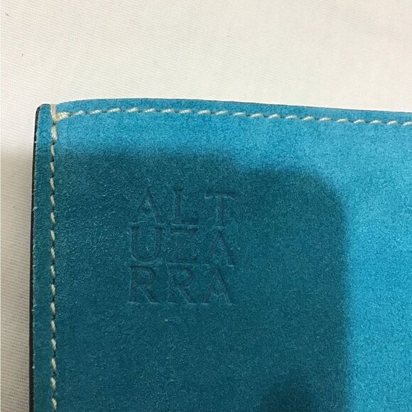 ALTUZARRA Blue Suede Bucket Basket Handbag - Picture 9 of 16